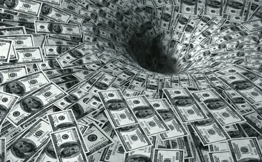Dollars down a black hole