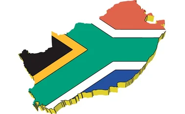 Map outline of South Africa