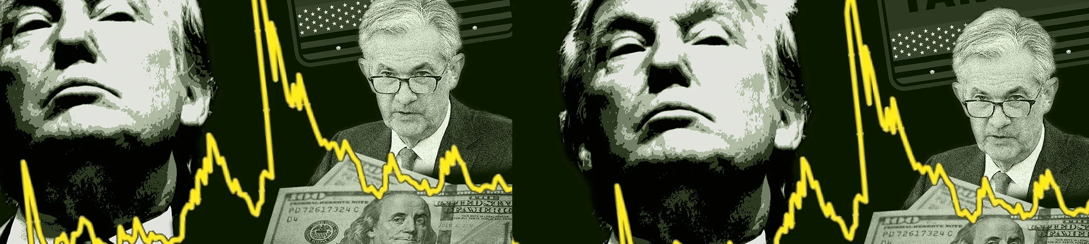 Trump and Powell montage
