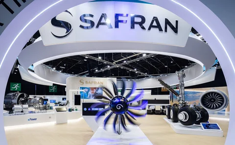 A Safran exhibition stand
