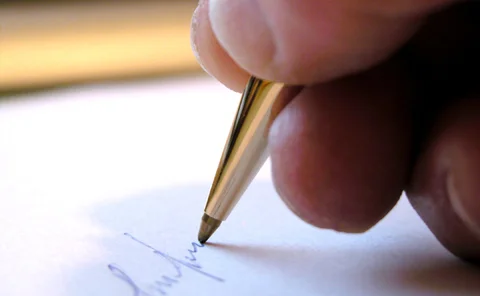 close up image of handwriting