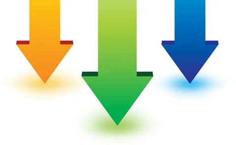 arrows down