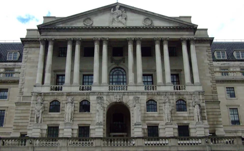 Front of Bank of England London
