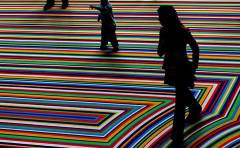Jim Lambie's ZOBOP at MOMA in New York