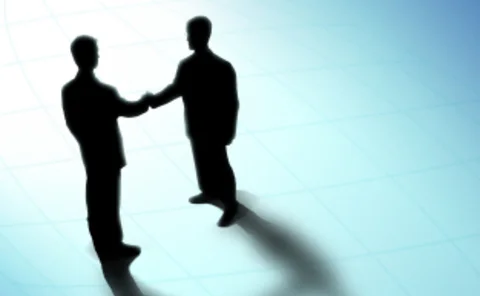 Men shaking hands