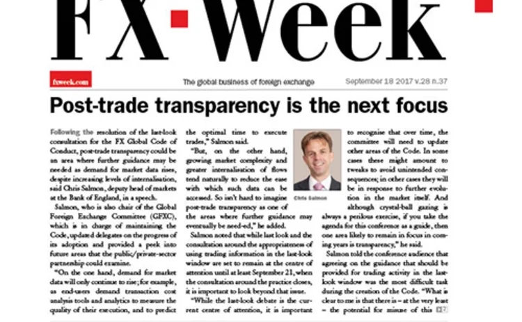 FX Week cover – Sep 18 2017