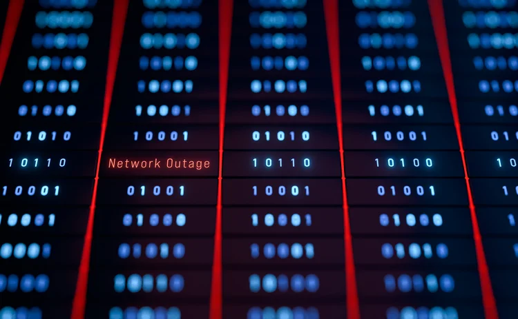 Error message on network display