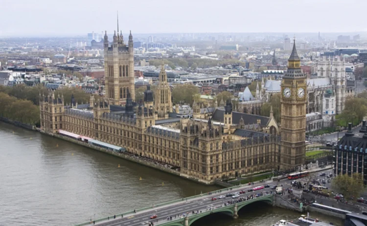 Houses of Parliament from above Houses of Parliament from above