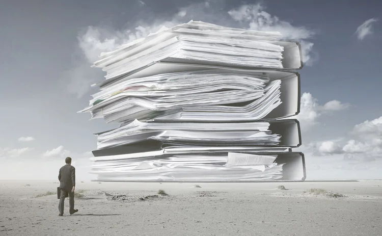 Paperwork mountain Paperwork mountain