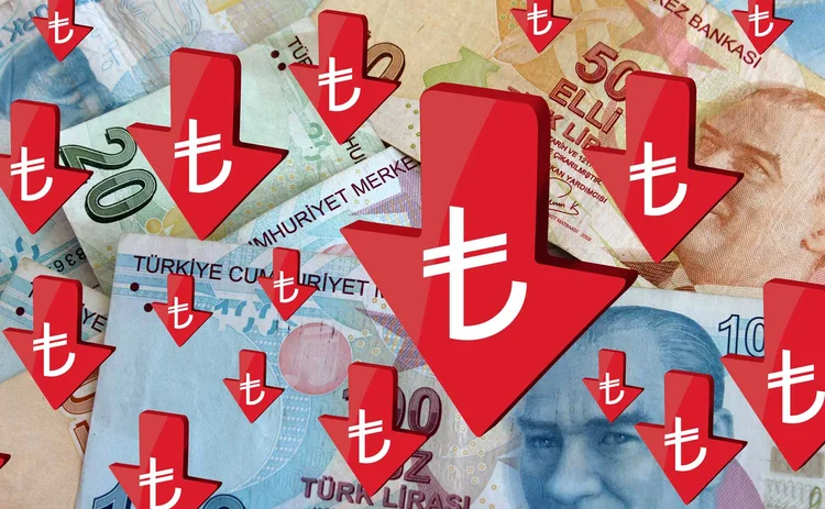 Turkish lira falls