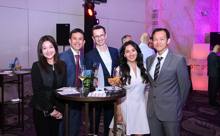 Winners networking at the FX Markets Asia Awards 2025