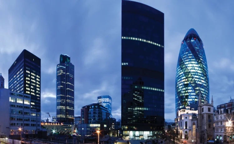 London cityscape at twilight London cityscape at twilight