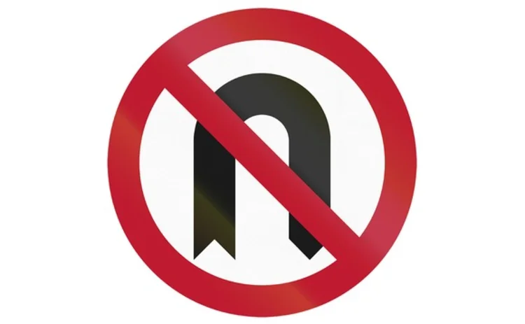 No U-turn sign