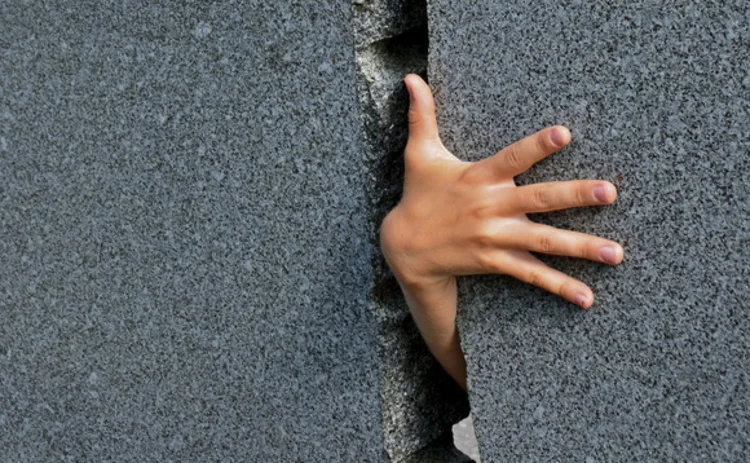 Squeezed in crack Squeezed in crack