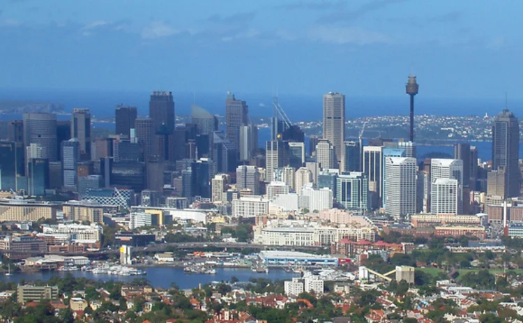 Aerial view of Sydney