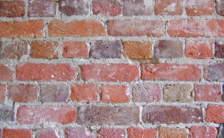 A red brick wall