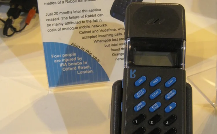 Early portable phone that was overtaken by mobile phones