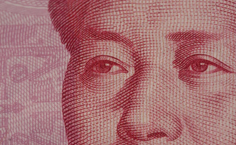 Chinese yuan note Chinese yuan note