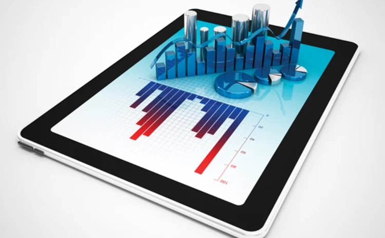 Tablet device with graphs