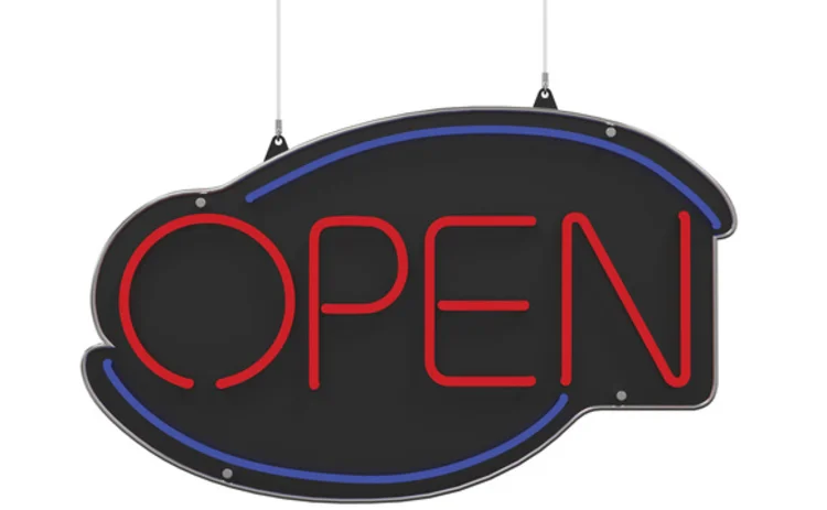 Neon open sign