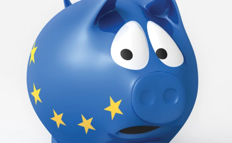 Euro piggy bank