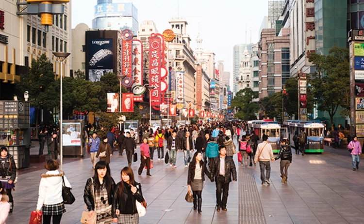 Photo of a Shanghai street scene