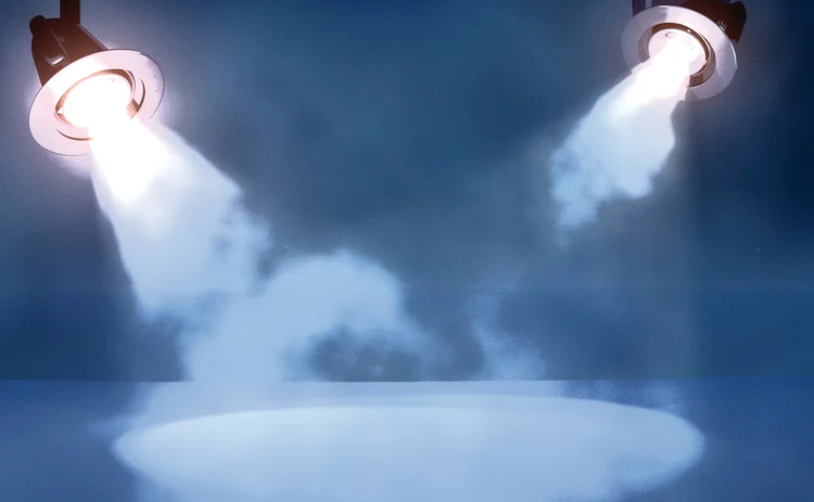 two-spotlights-illuminating-smoky-stage two-spotlights-illuminating-smoky-stage
