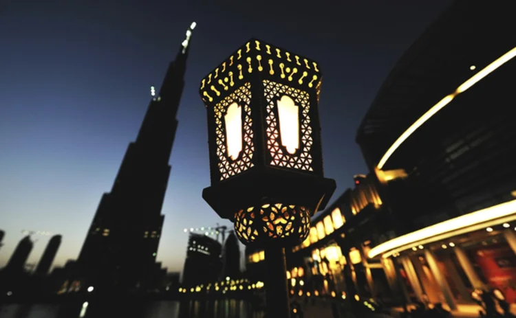 Dubai souk at night
