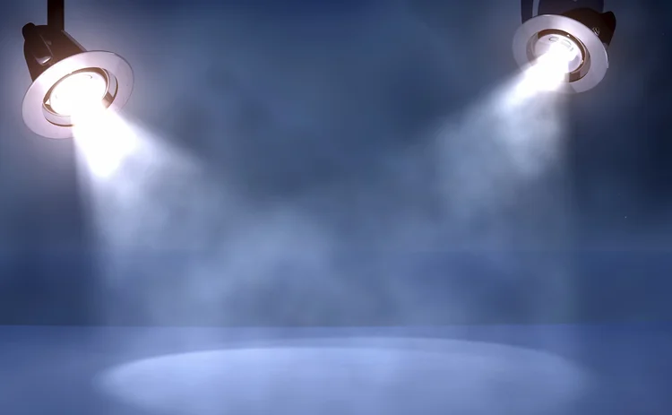 two-spotlights-illuminating-smoky-stage two-spotlights-illuminating-smoky-stage