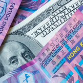 Hong Kong and US dollar notes